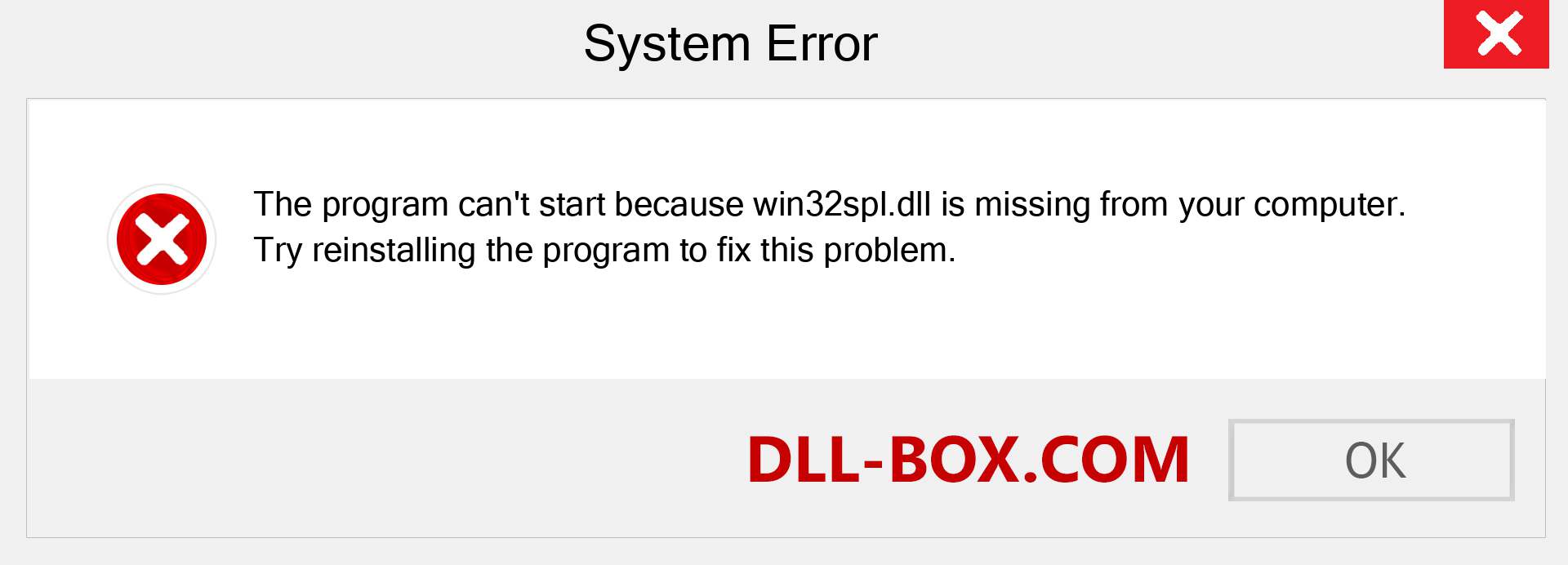  win32spl.dll file is missing?. Download for Windows 7, 8, 10 - Fix  win32spl dll Missing Error on Windows, photos, images